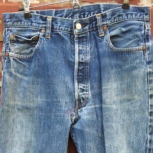 Levis 1955 reproduction selvedge jeans.